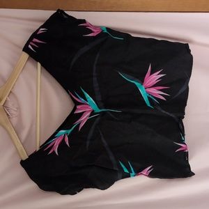 Bird of paradise vintage crop top